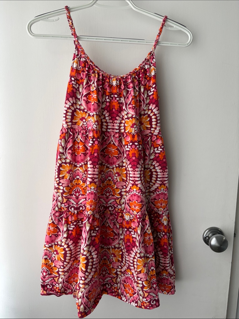Old Navy Pink & Orange Patterned Sundress